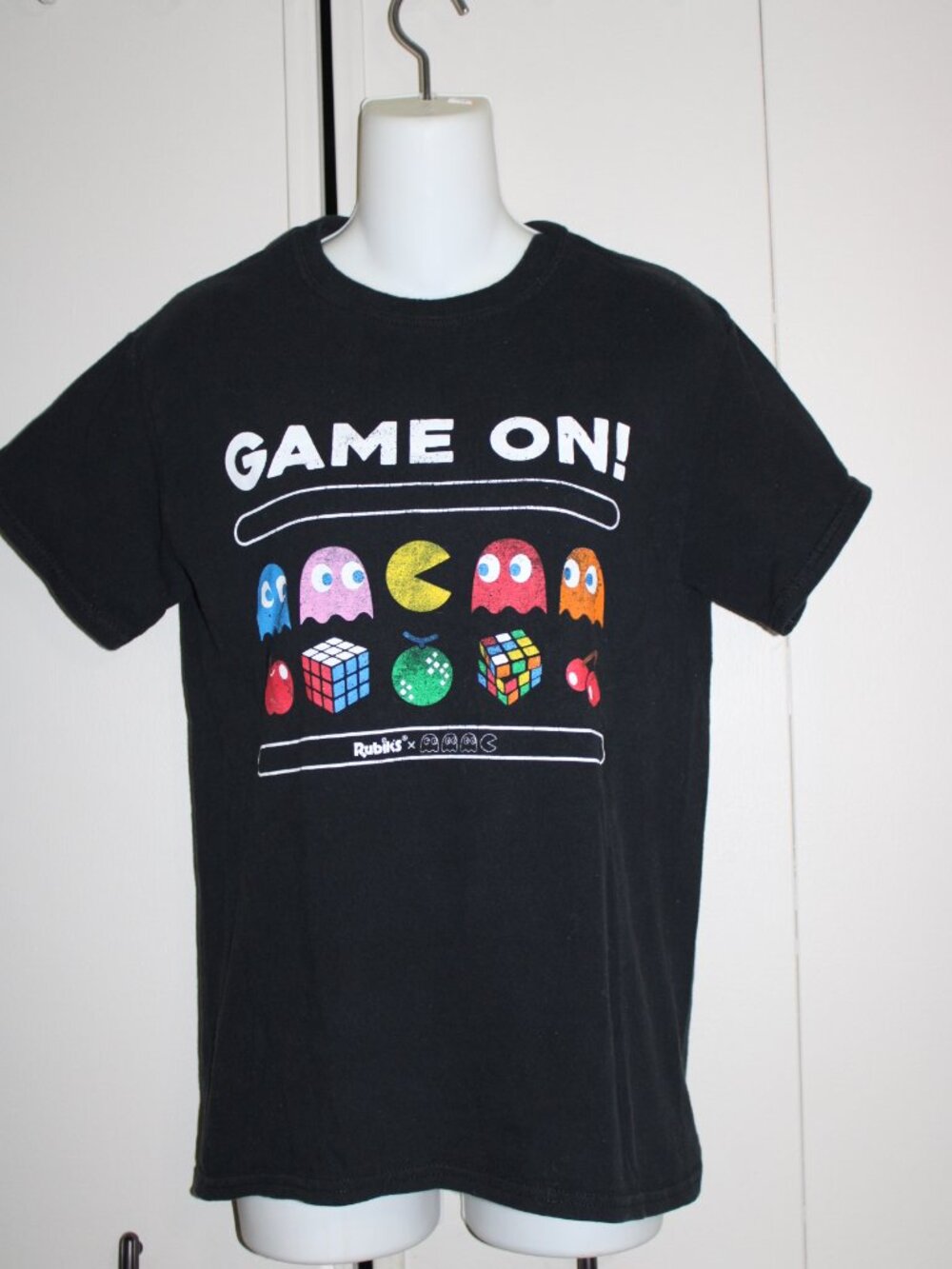 GAME ON! Rubik's x PAC-MAN Graphic Tee -Size S